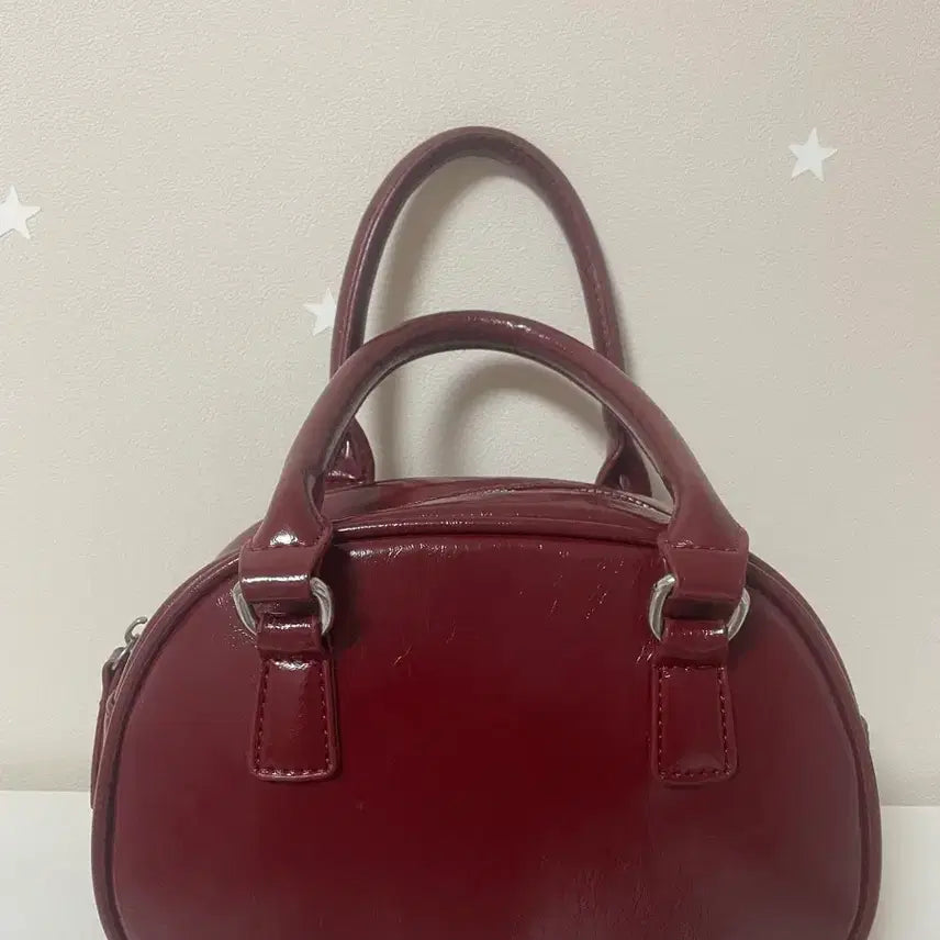 [BUNJANG] Wine Color Mini Tote Bag / 미니 토트백