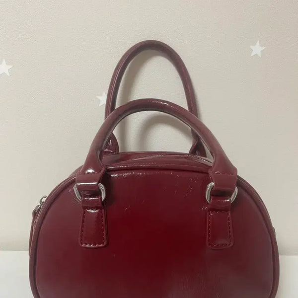 [BUNJANG] Wine Color Mini Tote Bag / 미니 토트백
