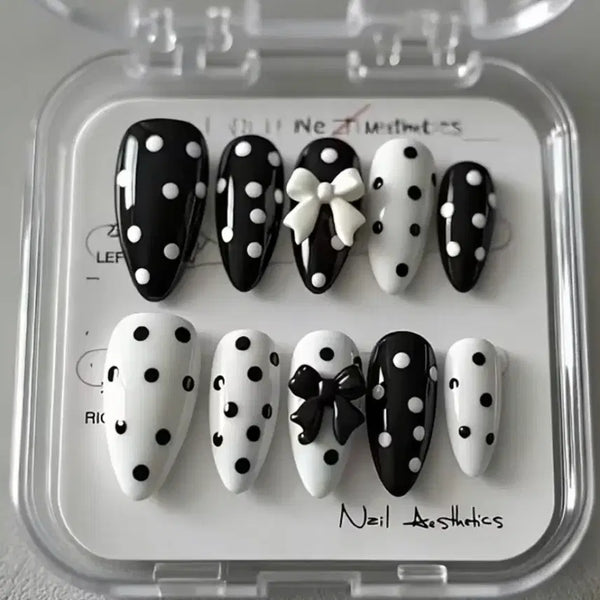 [BUNJANG] Handmade Dot Nail Tips / 도트 수제네일팁