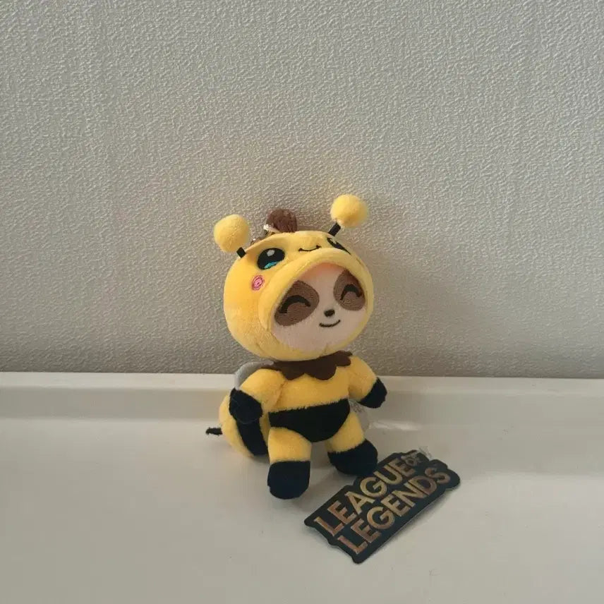 [BUNJANG] League of Legends Bee Teemo 10cm Plush Keychain / 리그 오브 레전드 꿀벌 티모 10cm 인형 키링