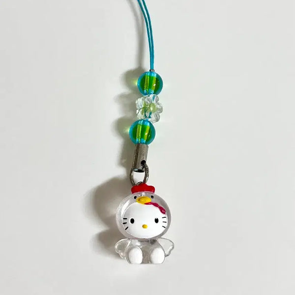 [BUNJANG] Hello Kitty Classic Kitty Zodiac Chicken Strap Keychain / 헬로키티 고전키티 지역한정 십이지 닭 스트랩 키링