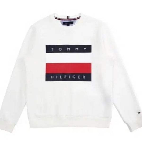 [BUNJANG] Tommy Hilfiger Big Logo Fleece Sweatshirt / 타미힐피거 빅로고 기모 맨투맨