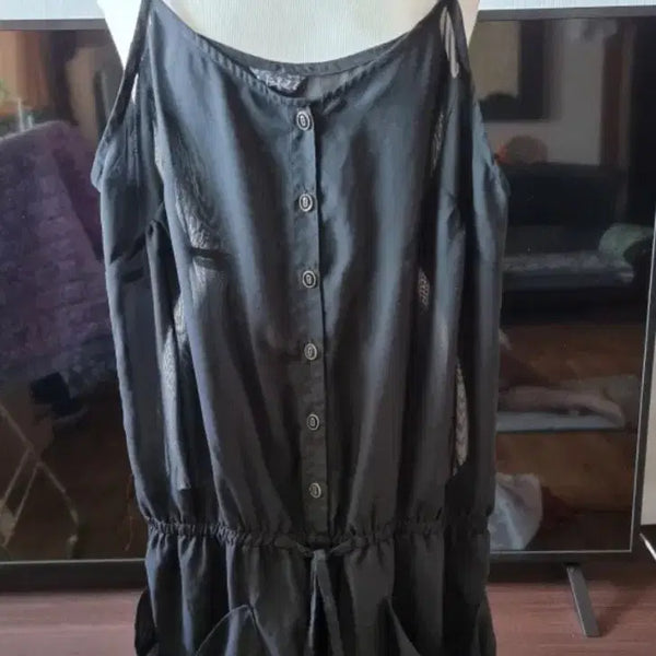 [BUNJANG] Black Overall Shorts / 슈트반바지(66)+반바지