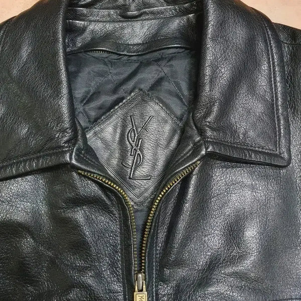 [BUNJANG] Yves Saint Laurent 90s Vintage Goat Skin Quilted Jacket / [YSL] 90s 빈티지 입생로랑 고트스킨(산양가죽) 누빔 자켓 (100)