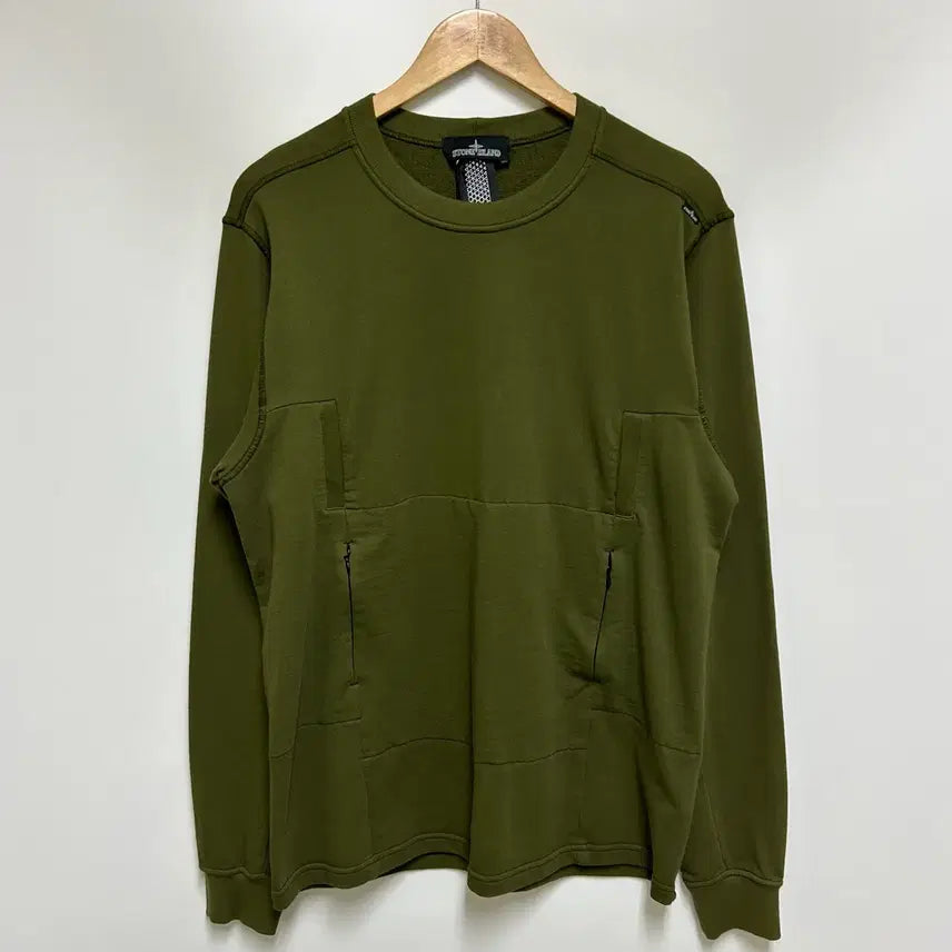 [BUNJANG] Stone Island Shadow Project Front Pocket Sweatshirt - Men's 100 (L) / [남자-100]스톤아일랜드 쉐도우프로젝트 프론트 포켓 맨투맨