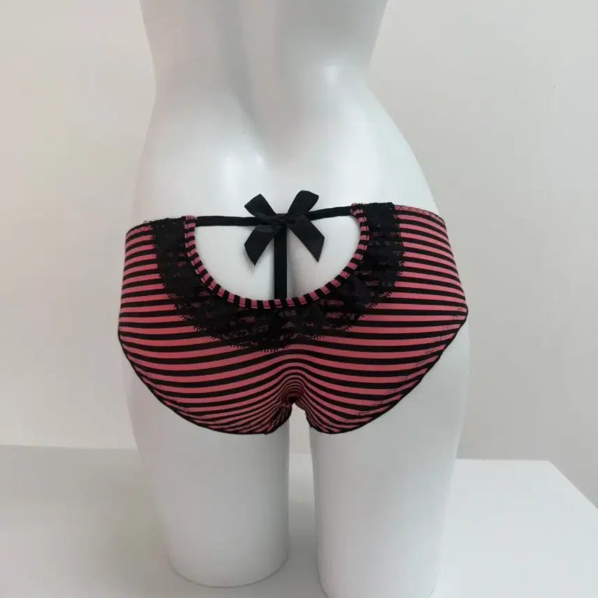 [BUNJANG] Y2K Striped Ribbon Sexy Panty / [새상품] y2k 스트라이프 리본 섹시 팬티 (무료배송)