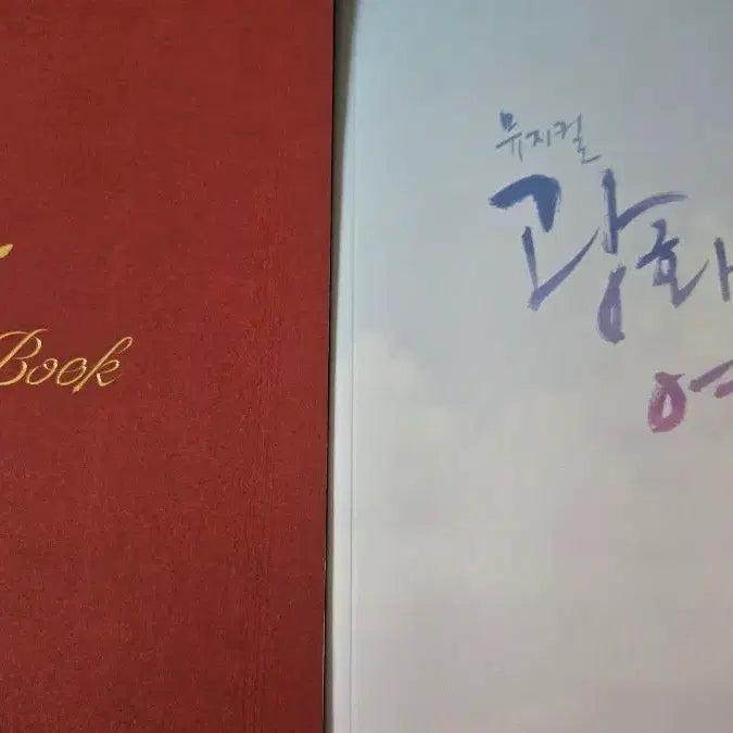 [BUNJANG] Red Book Musical Program Book, Gwanghwamun Sonata Musical Program Book / 뮤지컬 프로그램북 판매합니다