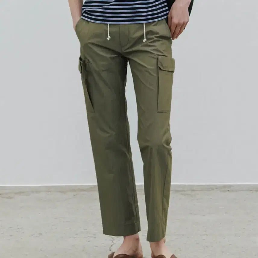 [BUNJANG] Sienne Classic Cargo Pants Khaki (Size M) / [새상품]시엔느 시원한 여름 카고팬츠 클래식 카키 M/55