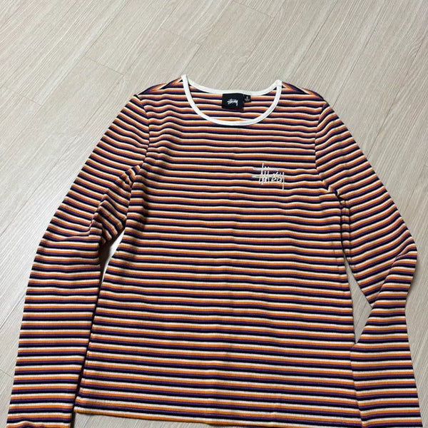 [BUNJANG] Stussy Stripe Long Sleeve Shirt / 스투시 스트라이프 긴팔