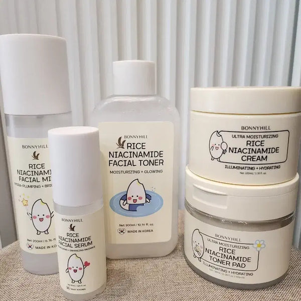 [BUNJANG] Bonahill Rice Niacinamide Skincare 5-Piece Set / 보나힐 쌀 나이아신아마이드 스킨케어 5종세트.