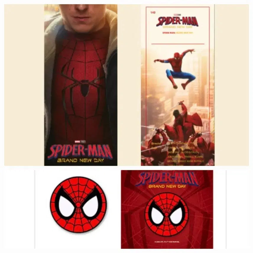 [BUNJANG] Spider-Man: Brand New Day TTT Set with Pin Badge / 스파이더맨 TTT + 핀뱃지 세트