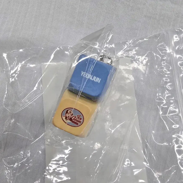 [BUNJANG] TXT Yeonjun 'Ice Cream' Keycap Keyring (Sealed) / 아이스크림 연준 키캡키링 미개봉 새상품 | 투바투 톡투유 띠부씰 황춘 뿔바투