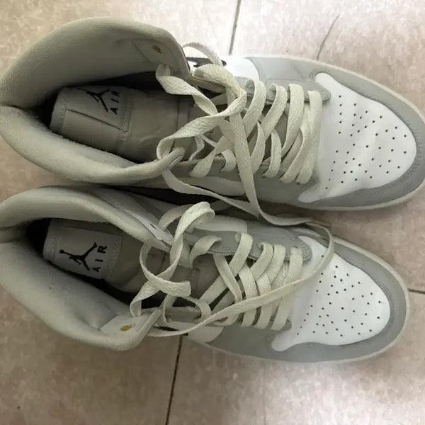 [BUNJANG] Nike Jordan 1 White/Gray Sneakers (275) / 나이키 조던1 275