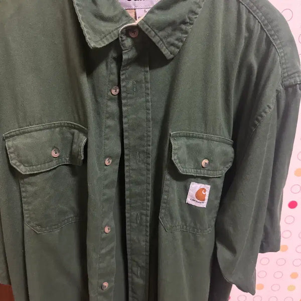 [BUNJANG] Carhartt Vintage Shirt Green L / 칼하트 빈티지 셔츠 그린 L사이즈