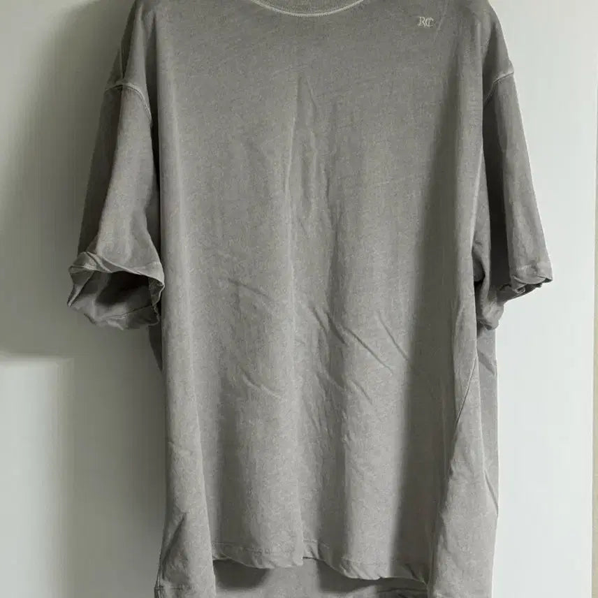 [BUNJANG] RECTO Vintage Washed Cotton T-shirt Grey / <L> 렉토 RECTO 빈티지 워시드 코튼 티셔츠 그레이
