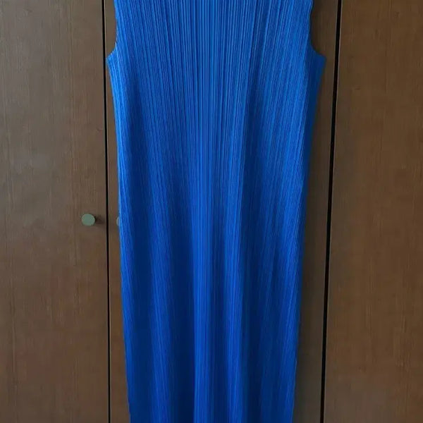 [BUNJANG] Pleated Dress Blue / 플리츠 원피스 블루