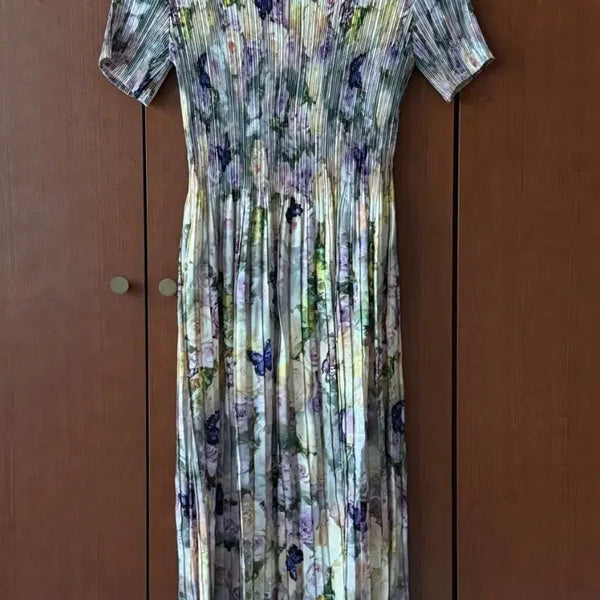 [BUNJANG] Pleated Long Dress / 플리츠 롱 원피스