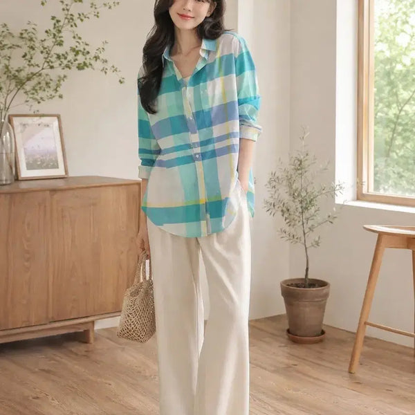 [BUNJANG] Daks Check Pattern Shirt / 체크 남방 셔츠 닥스