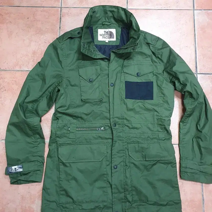[BUNJANG] The North Face White Label Riel Safari Jacket (Khaki/Green) / [105] 노스페이스 화이트라벨 리엘 사파리 야상 자켓 (카키/그린)
