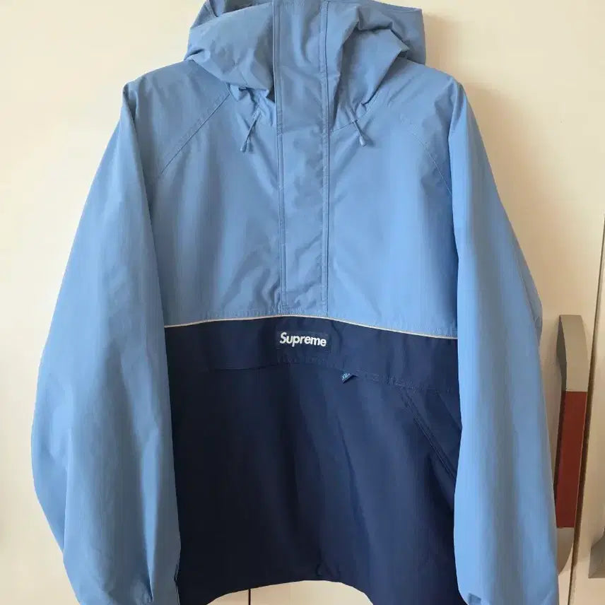 [BUNJANG] Supreme Gore-Tex Anorak Blue 24SS / 슈프림 고어텍스 아노락 블루 - 24SS