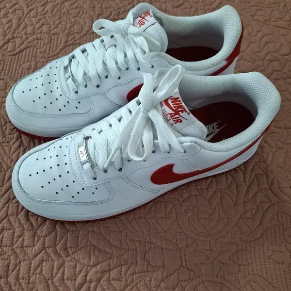 [BUNJANG] Nike Air Force 1 White Red Sneakers 265 / 나이키 에어포스1 흰빨 운동화 265 [1337]