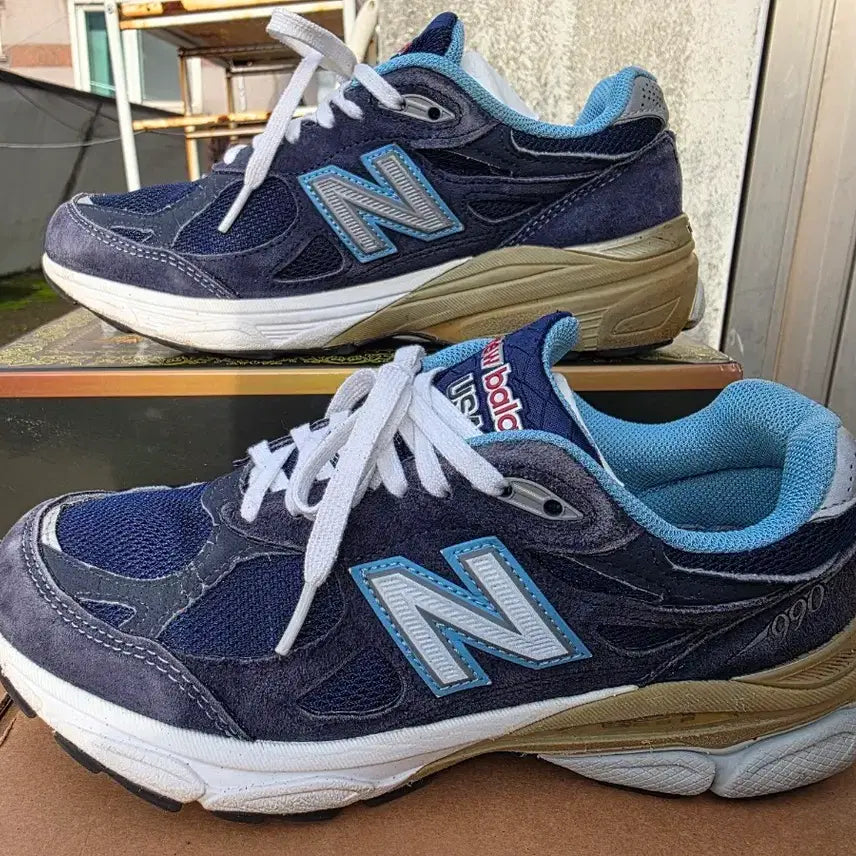 [BUNJANG] New Balance 990v3 Made in USA Navy / 뉴발란스 990v3 메이드 인 USA 네이비 230