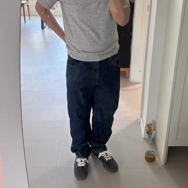 [BUNJANG] Levi's 505 Vintage 00s Loose Straight Fit Jeans (W36 x L32) / 00s 리바이스 505 인디고블루 36x32 빈티지 루즈스트레이트핏 와이드