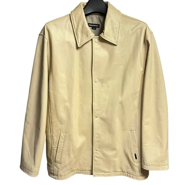[BUNJANG] Thisisneverthat Real Leather Coach Jacket Cream L / 디스이즈네버댓 리얼레더 코치 자켓 카코트 L size