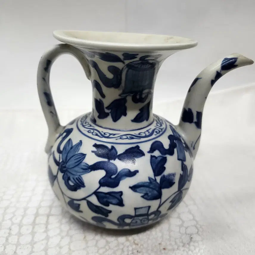 [BUNJANG] Blue and White Porcelain Chinese Teapot / 청화백자 중국도자기 주전자