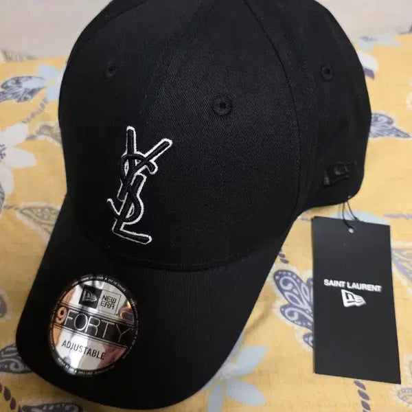 [BUNJANG] Saint Laurent x New Era YSL Monogram Cap Black / 새상품 생로랑 X 뉴에라 YSL 모노그램 캡 블랙