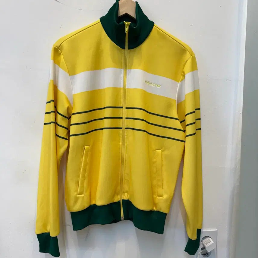 [BUNJANG] Adidas Yellow Green Track Jacket / 아디다스 옐로우그린 져지 100