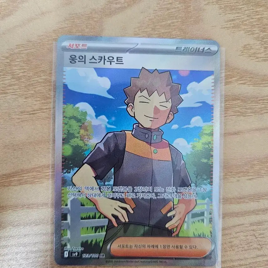 [BUNJANG] Pokemon Card Young's Scout Trainer SR / 포켓몬 카드 웅의 스카우트 트레이너스 SR