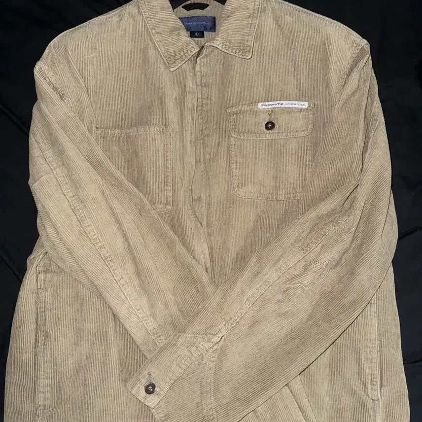 [BUNJANG] Thisisneverthat Corduroy Shirt Beige L / 디스이즈 네버댓 코듀로이 셔츠 베이지 L