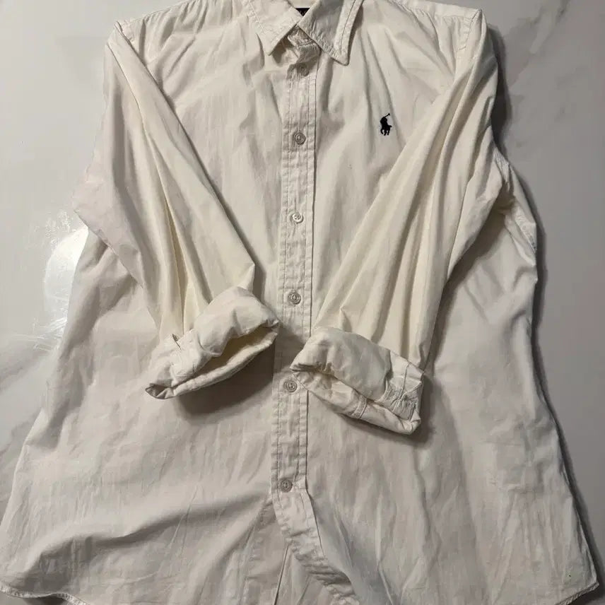 [BUNJANG] Polo Ralph Lauren White Shirt / 폴로 랄프로렌 화이트 셔츠