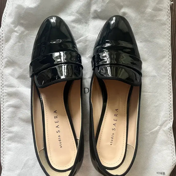 [BUNJANG] Studio Sera Enamel Leather Heels / 스튜디오 세라 에나멜 구두