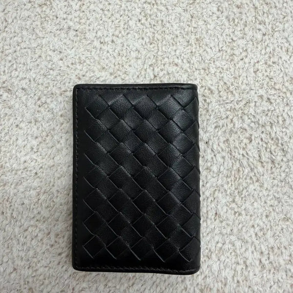 [BUNJANG] Bottega Veneta Flap Card Case Black / 보테가베네타 플랩 카드 케이스