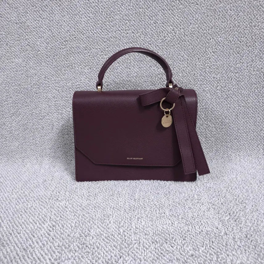 [BUNJANG] JILLSTUART Burgundy Tote Bag Small / 질바이질스튜어트 여성 버건디 토트백 핸드백 스몰 가방