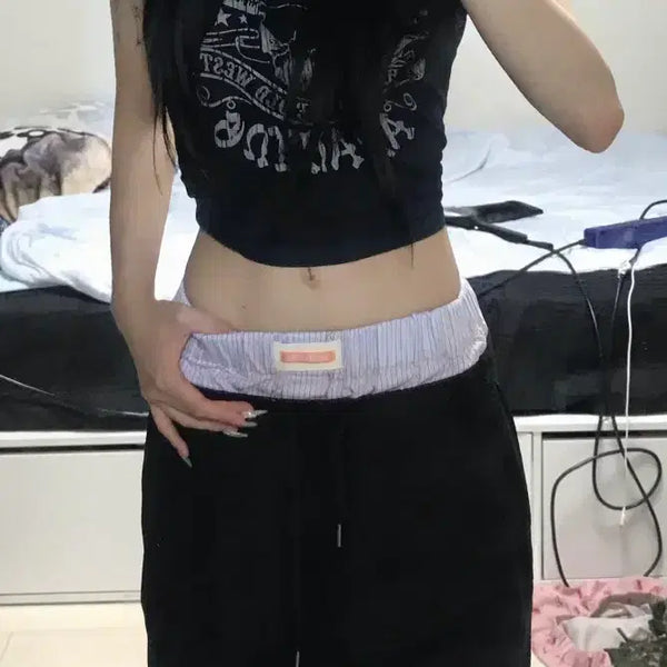 [BUNJANG] AS IF CALLI Stripe Trunk Shorts Pink / 에즈이프 캘리 STRIPE TRUNK SHORTS PINK 새깅 팬티