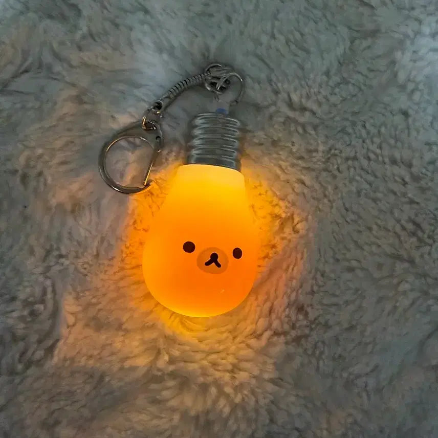 [BUNJANG] Rilakkuma Light Bulb Gachapon Keychain / 리락쿠마 전구 키링 가챠