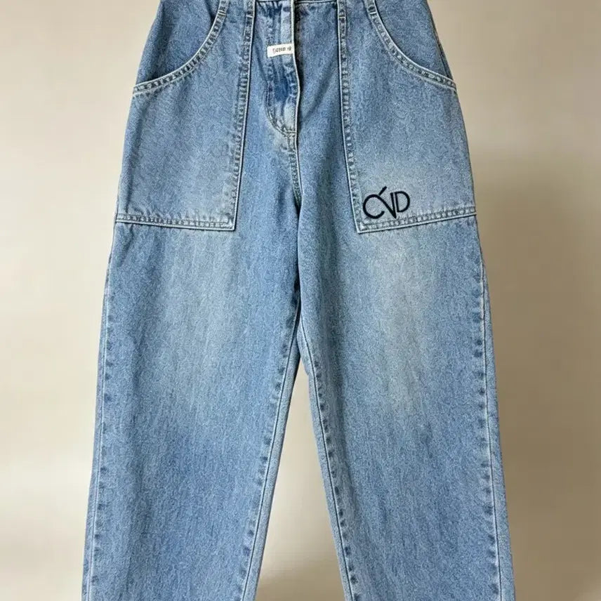 [BUNJANG] Ozscecon Light Wash Wide Leg Denim Pants / 오즈세컨 연청 와이드 데님 팬츠