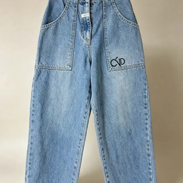 [BUNJANG] Ozscecon Light Wash Wide Leg Denim Pants / 오즈세컨 연청 와이드 데님 팬츠
