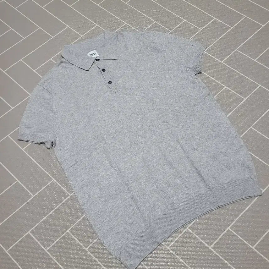 [BUNJANG] Zara Textured Collar Knit XL / 1회착) 자라 레귤러핏 텍스터드 카라 니트 XL