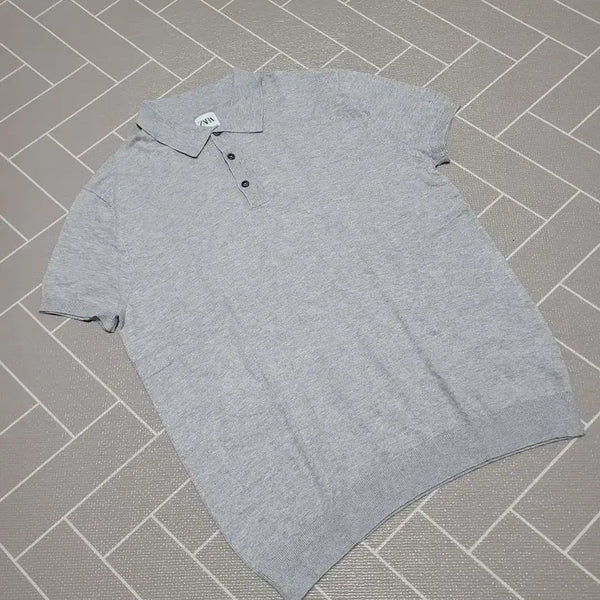 [BUNJANG] Zara Textured Collar Knit XL / 1회착) 자라 레귤러핏 텍스터드 카라 니트 XL