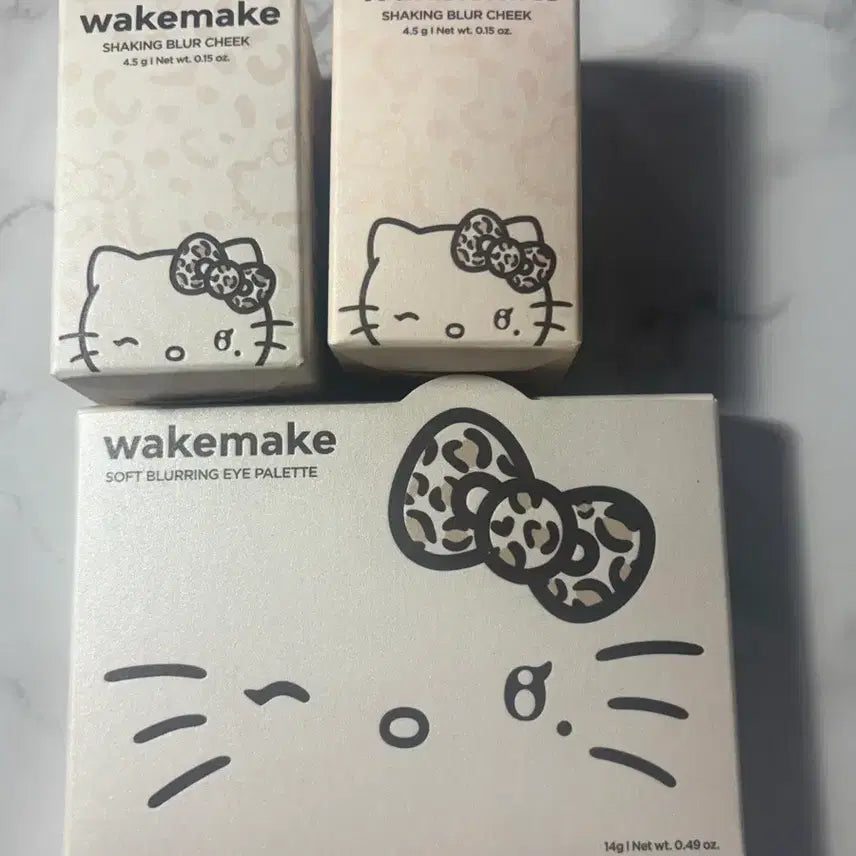 [BUNJANG] WAKEMAKE x GALYKITTY Blurring Palette & Blusher Set / 웨이크메이크 갸루키티 치크