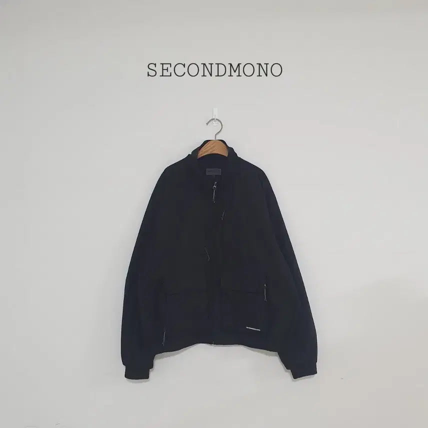 [BUNJANG] Second Monologue Black Zip-Up Jacket / No.26081001 세컨드모놀로그 블랙 집업 재킷