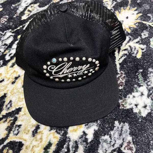 [BUNJANG] Cherry LA Studded Trucker Cap Black / Cherry LA 스터드 트러커 캡 판매
