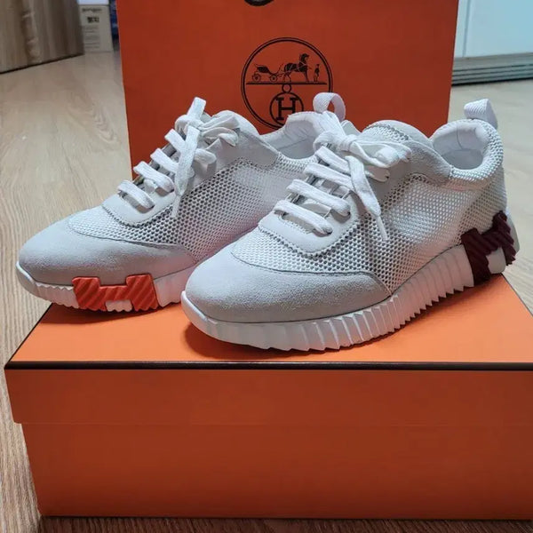 [BUNJANG] Hermès Bouncing Sneakers Women's White Size 37 / 에르메스 바운싱 스니커즈 여성용 화이트 37 (정품)