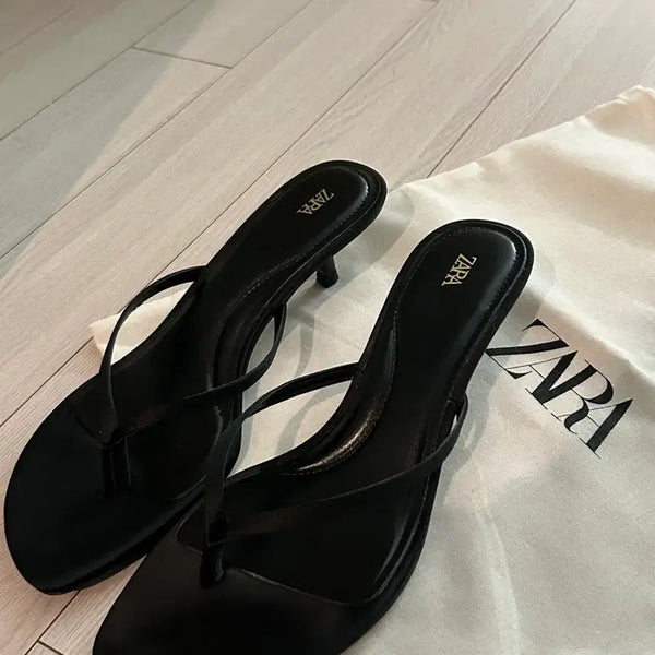 [BUNJANG] Zara Satin Sandals Size 38 (245) / 자라 새틴 샌들 38 (245)