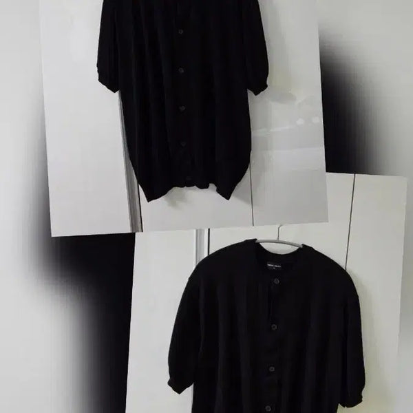 [BUNJANG] Musinsa Standard Washable Supima Cotton Round Neck Short Sleeve Cardigan XL Black / (2장)무탠다드 워셔블 수피마 코튼 라운드 넥 반소매 가디건 XL 블랙