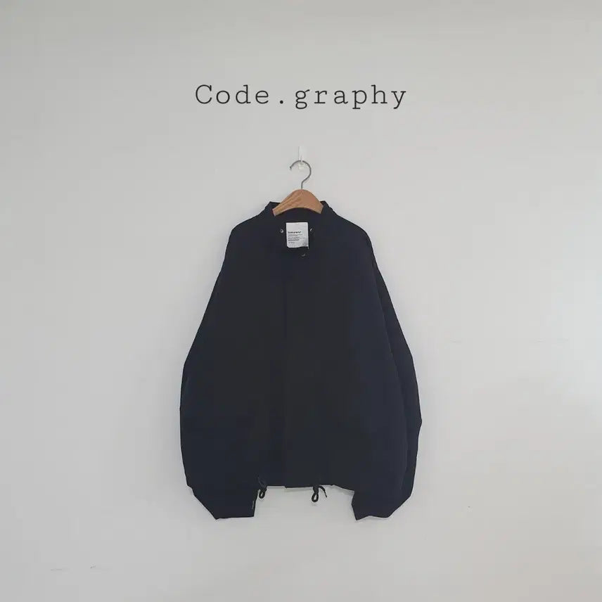 [BUNJANG] Code Graphy Black Short Field Jacket / No.26081003 코드그라피 블랙 숏야상점퍼